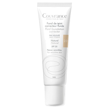 Avène Couvrance Fond de Teint Correcteur Fluide Teinte 2.5 Porcelaine, 30 ml