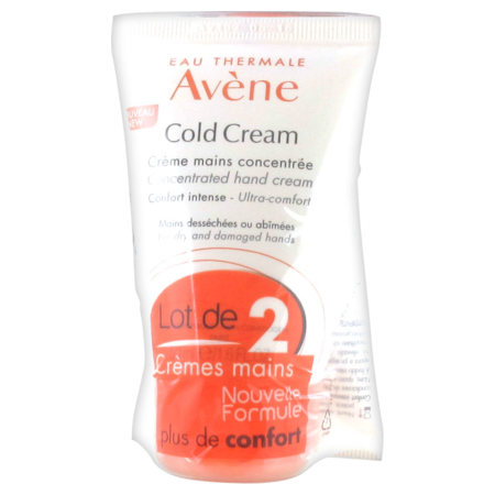 Avène cold cream crème pour les mains duo de 2x50ml