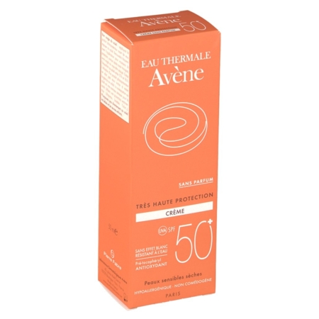 Avene solaire creme sans parfum spf 50+, 50 ml de crème dermique