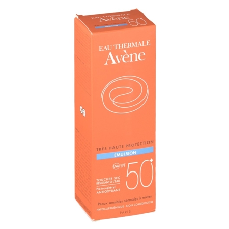 Avene solaire emulsion spf 50+, 50 ml d'émulsion fluide pour application locale