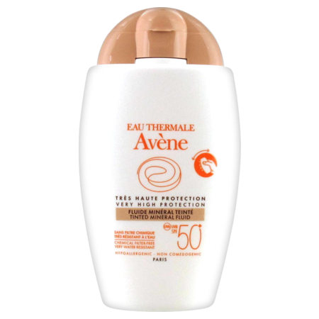 Avène solaire fluide minéral teinté 50+, 40 ml