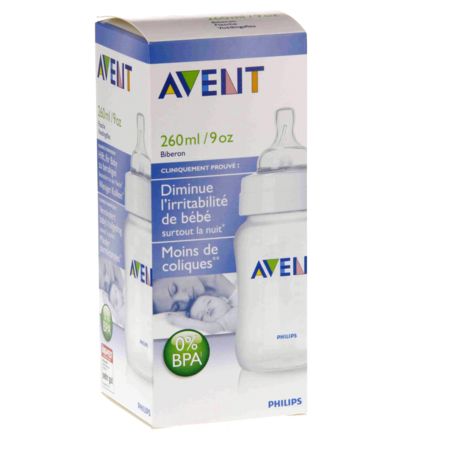 Avent allaitement au biberon 1 biberon classique 260 ml