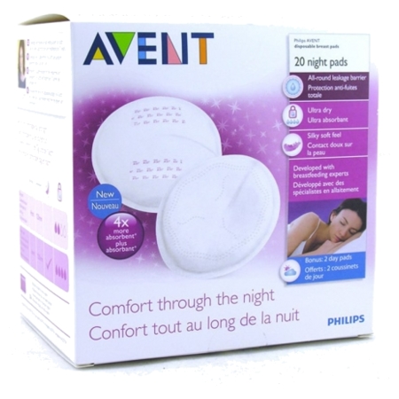 Avent allaitement au sein coussinets d’allaitement jetables de nuit x 20