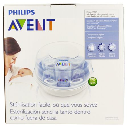 Stérilisateur à vapeur pour four à micro-ondes de Philips AVENT.