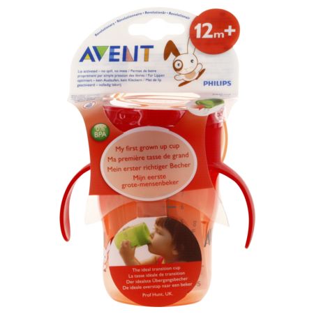 Avent tasse magic apprentissage orange verte 260ml