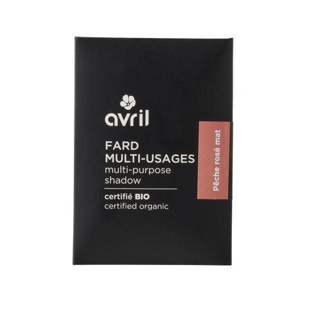 Avril Fard Multi-Usages Pêche Rosé Mat Certifié Bio, 5g