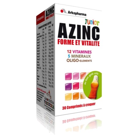 Azinc forme vitalite junior cola cpr a croquer, x 30