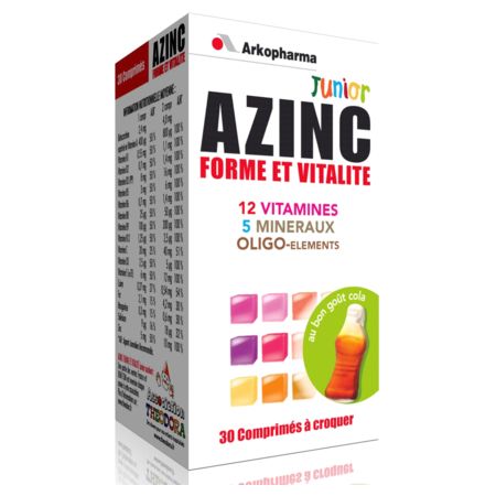 Azinc optimal junior comprime a croquer cola 30