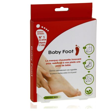 Baby foot masque chaussette pieds, x 2