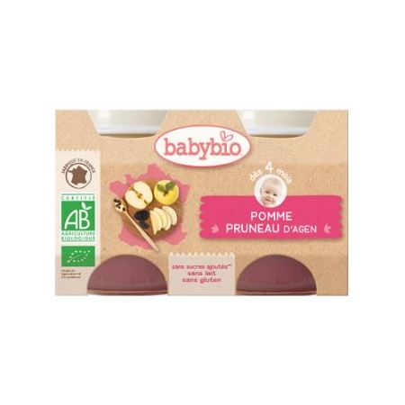 Babybio pomme/pruneau 2x130g