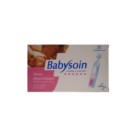 Sérum physiologique Babysoin : nettoyer nez bébé