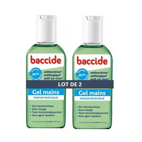 Baccide Gel Désinfectant Mains Parfum Fraicheur, 2x 100ml