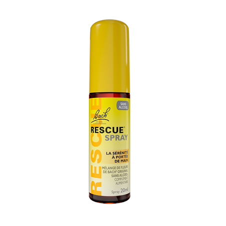 Bach Rescue jour spray sans alcool, 20 ml