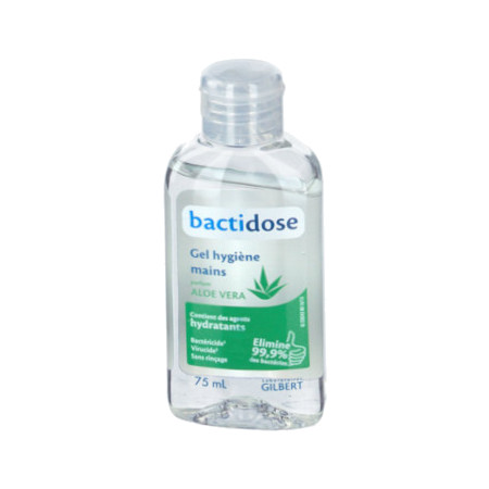 Bactidose gel hydroalcoolique aloé vera, 75 ml