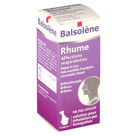 Balsolene, flacon de 100 ml de solution pour inhalation par vapeur