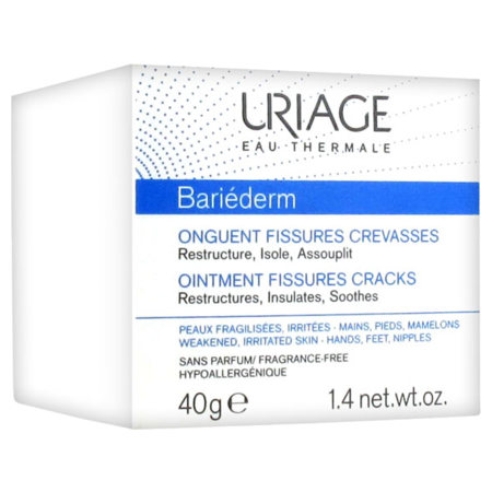 Uriage bariéderm pommade pour fissures et crevasses, 40 g de crème dermique