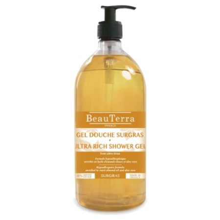 BeauTerra Gel Douche Surgras Hypoallergénique 1L