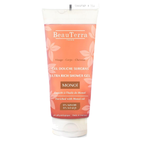 Beauterra gel douche surgras Monoï, 200 ml