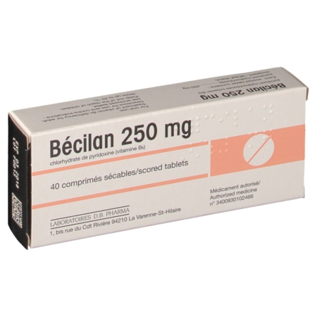 Becilan 250 mg, 40 comprimés sécables