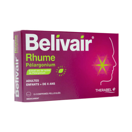 Belivair rhume boîte de 15 comprimés