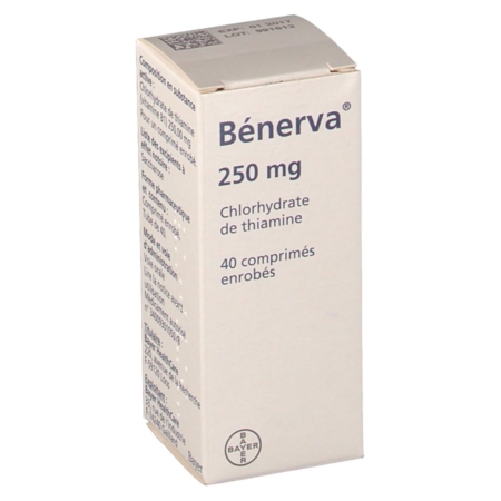 Benerva 250 mg, 40 comprimés enrobés