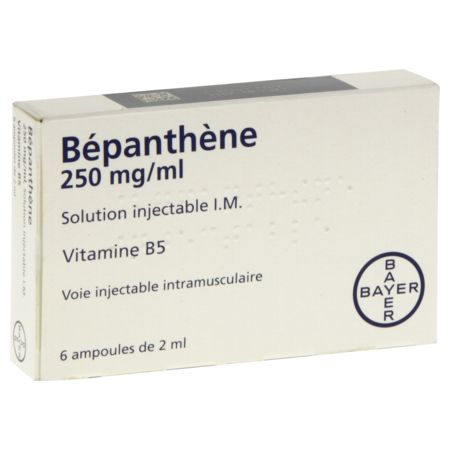 Bepanthene 250 mg/ml, 6 ampoules de solution injectable im