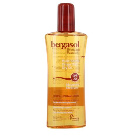 Bergasol huile sèche visage et corps ip20 - 125ml