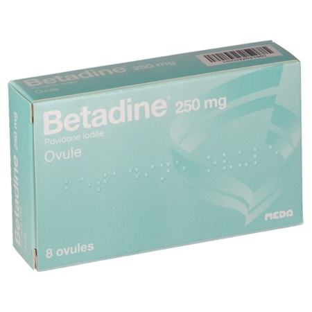 Betadine 250 mg, 8 ovules