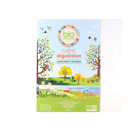 Bio Nutrisanté Coffret Dégustation 6 Infusions Bio, 60 Sachets