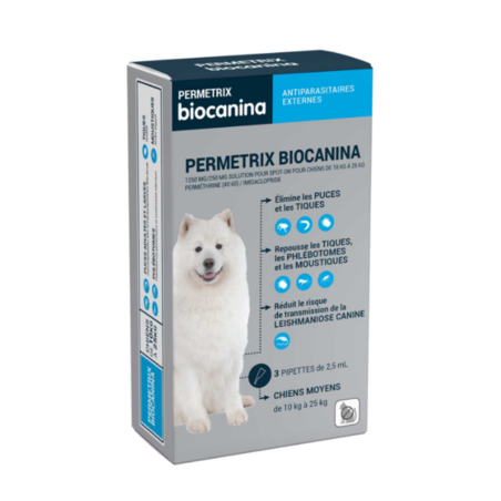 Biocanina Permetrix Anti-Parasitaire Chiens Moyens