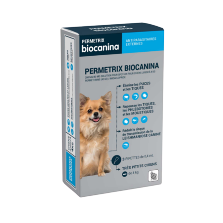 Biocanina Permetrix Anti-Parasitaire Très Petits Chiens