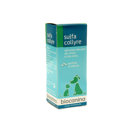 Biocanina sulfacollyre infections oculaires chiens et chats fl 15 ml
