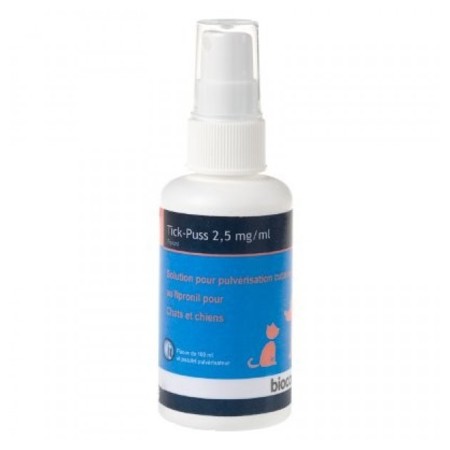 Biocanina tickpuss 2,5 mg chien et chat spray 100 ml