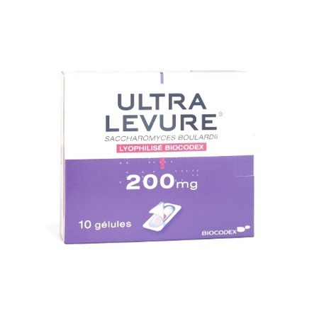 Biocodex Ultralevure 200 mg, 10 gélules