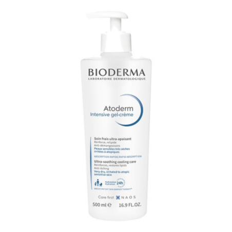 Bioderma Atoderm Intensive Gel-Crème Soin Frais Ultra-Apaisant, 500 ml