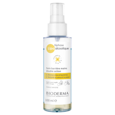 Bioderma Biphase Lipo Alcoolique Double Action, 100 ml