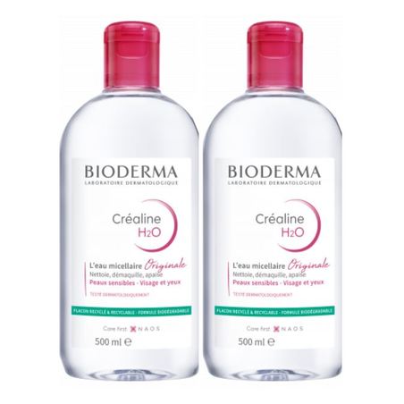 Bioderma Créaline H2O, 2 x 500ml