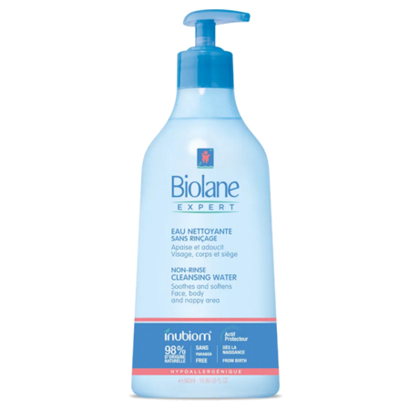 Biolane Expert Eau Nettoyante, Flacon-Pompe de 500 ml