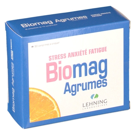 Lehning Biomag agrumes, 90 comprimés à croquer