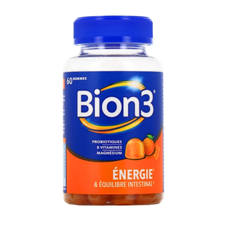 Bion 3 Energie & Equilibre Intestinal, 60 gommes arôme orange