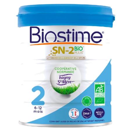 Biostime SN-2 Lait poudre Bio 2ème âge, 800 g
