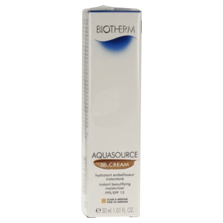 Biotherm aquasource bb cream cl medium spf15, 30 ml de crème dermique