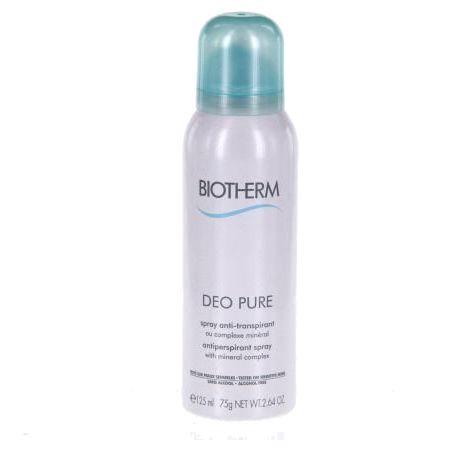 Biotherm deo pure atomiseur antitranspirant, spray de 125 ml