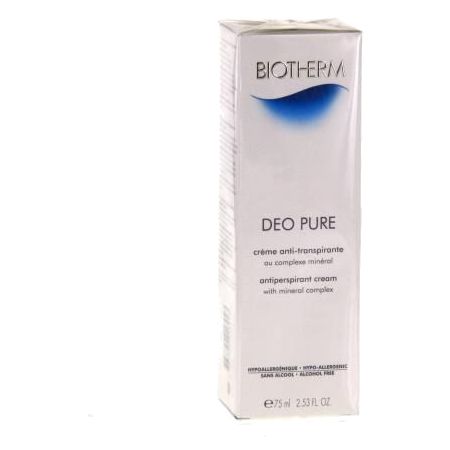 Biotherm déo pure 24h - crème anti-transpirante - 75ml