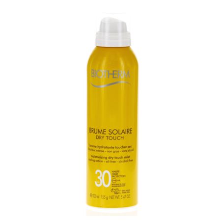 Biotherm brume solaire hydratante toucher sec spf30, spray de 200 ml