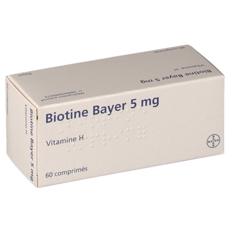 Biotine bayer 5 mg, 60 comprimés