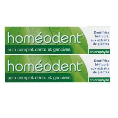 Boiron Homéodent Dentifrice Chlorophylle soin complet, 2 tubes