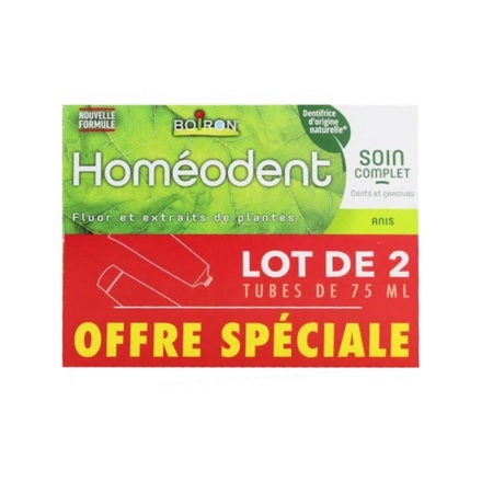 Boiron Homéodent Dentifrice Soin complet Anis, x 2 