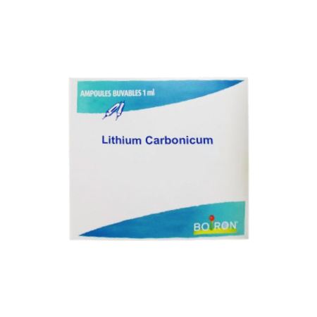 Boiron Lithium Carbonicum, 30 ampoules buvables de 1 ml