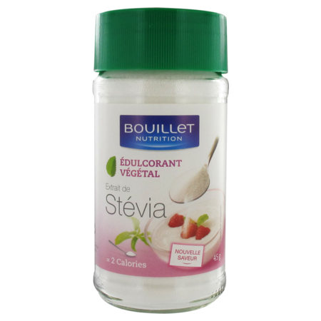 Bouillet stevia edulcorant poudre, 45 g